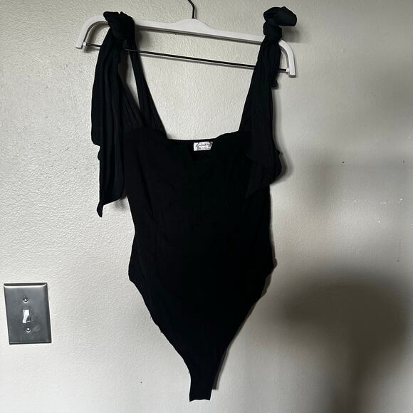 Lola Free people black bodysuit sz m - Picture 4 of 7